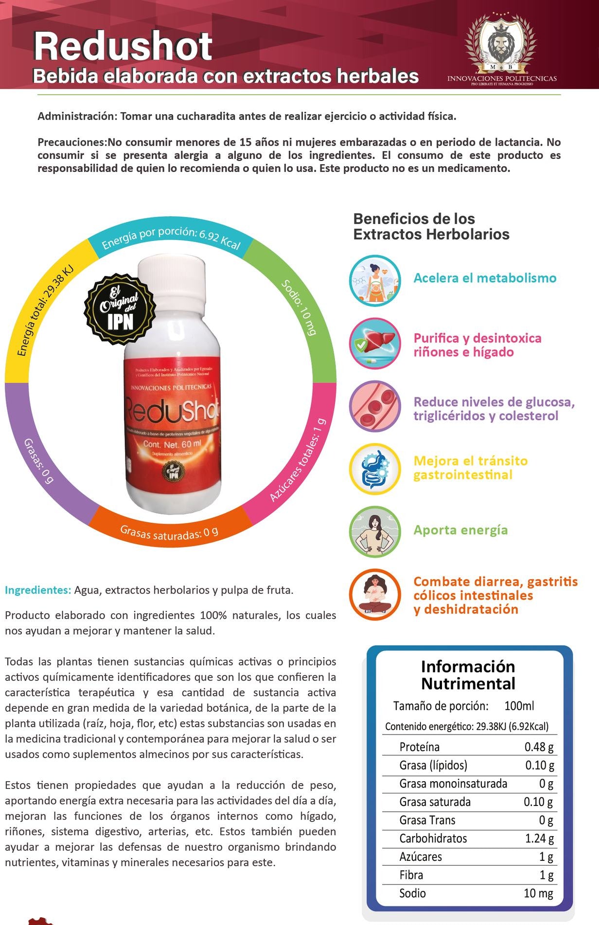 Paquete Detox - 45 Redushot